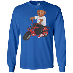 Supreme Bear Moto T-shirt Men Long Sleeve Shirt Men Long Sleeve Shirt - parenttees