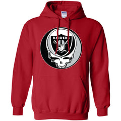 Oakland Raiders Grateful Dead Steal Your Face Football Nfl Shirts Pullover Hoodie Sweatshirt Pullover Hoodie Sweatshirt - parenttees