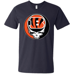 Cincinnati Bengals Grateful Dead Steal Your Face Football Nfl Shirts Men V-Neck T-Shirt Men V-Neck T-Shirt - parenttees