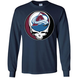 Colorado Avalanche Grateful Dead Steal Your Face Hockey Nhl Shirts Men Long Sleeve Shirt