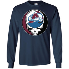 Colorado Avalanche Grateful Dead Steal Your Face Hockey Nhl Shirts Men Long Sleeve Shirt Men Long Sleeve Shirt - parenttees