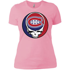 Montreal Canadiens Grateful Dead Steal Your Face Hockey Nhl Shirts Women Cotton T-Shirt Women Cotton T-Shirt - parenttees