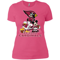 Mickey Mouse Arizona Cardinals American Football Nfl Sports Shirt Women Cotton T-Shirt Women Cotton T-Shirt - parenttees