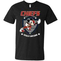 Nfl – Kansas City Chiefs Totally Awesome Mickey Mouse Super Bowl 2019 Football Men V-Neck T-Shirt Men V-Neck T-Shirt - parenttees