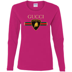 Gucci Lamborghini T-shirt Women Long Sleeve Shirt Women Long Sleeve Shirt - parenttees