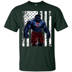 Giants Hulk Chicago Cubs T-shirt Flag Men Cotton T-Shirt Men Cotton T-Shirt - parenttees