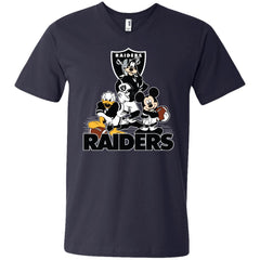 Mickey Mouse Oakland Raiders American Football Nfl Sports Shirt Men V-Neck T-Shirt Men V-Neck T-Shirt - parenttees