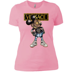 Versace Mickey Mouse Cartoon T-shirt Women Cotton T-Shirt Women Cotton T-Shirt - parenttees