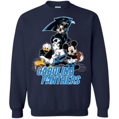Mickey Mouse Carolina Panthers American Football Nfl Sports Shirt Crewneck Pullover Sweatshirt Crewneck Pullover Sweatshirt - parenttees