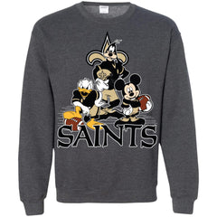 Mickey Mouse New Orleans Saints American Football Nfl Sports Shirt Crewneck Pullover Sweatshirt Crewneck Pullover Sweatshirt - parenttees