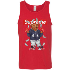 Supreme Bear Hot Trending T-shirt Men Cotton Tank Men Cotton Tank - parenttees
