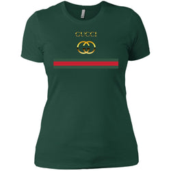 Gucci Logo Vintage Women Cotton T-Shirt