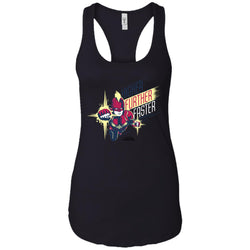 Captain Marvel Higher Further Faster Drawn Women Tank Top