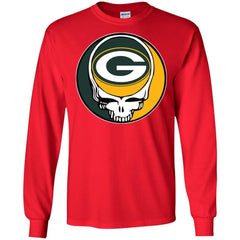 Green Bay Packer Grateful Dead Steal Your Face Football Nfl Shirts Men Long Sleeve Shirt Men Long Sleeve Shirt - parenttees