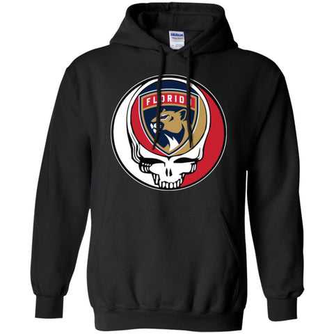 Florida Panthers Grateful Dead Steal Your Face Hockey Nhl Shirts Pullover Hoodie Sweatshirt Black / S Pullover Hoodie Sweatshirt - parenttees