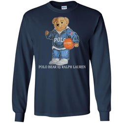 Polo Bear Ralph Lauren Men Long Sleeve Shirt