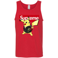 Supreme Pikachu T-shirt Men Cotton Tank Men Cotton Tank - parenttees