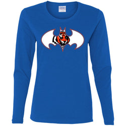 We Are The Cincinnati Bengals Batman Nfl Mashup Women Long Sleeve Shirt