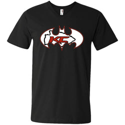 We Are The Kansas City Chiefs Batman Nfl Mashup Men V-Neck T-Shirt