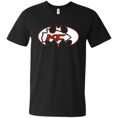 We Are The Kansas City Chiefs Batman Nfl Mashup Men V-Neck T-Shirt Men V-Neck T-Shirt - parenttees