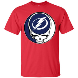 Tampa Bay Lightning Grateful Dead Steal Your Face Hockey Nhl Shirts Men Cotton T-Shirt