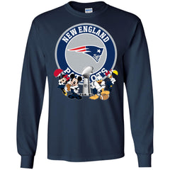 Nfl – New England Patriots Super Bowl 2019 Mickey Mouse Minnie Mouse Donald Duck Daisy Duck Football Men Long Sleeve Shirt Men Long Sleeve Shirt - parenttees