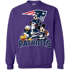 Mickey Mouse New England Patriots American Football Nfl Sports Shirt Crewneck Pullover Sweatshirt Crewneck Pullover Sweatshirt - parenttees