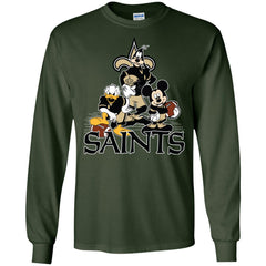 Mickey Mouse New Orleans Saints American Football Nfl Sports Shirt Men Long Sleeve Shirt Men Long Sleeve Shirt - parenttees