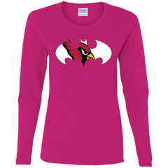 We Are The Arizona Cardinals Batman Nfl Mashup Women Long Sleeve Shirt Women Long Sleeve Shirt - parenttees