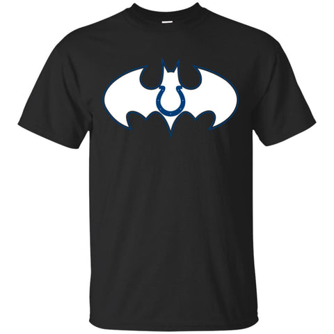 We Are The Indianapolis Colts Batman Nfl Mashup Men Cotton T-Shirt Black / S Men Cotton T-Shirt - parenttees