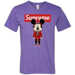 Supreme Mickey Style Fashion T-shirt Men V-Neck T-Shirt Men V-Neck T-Shirt - parenttees