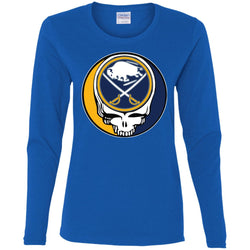 Buffalo Sabres Grateful Dead Steal Your Face Hockey Nhl Shirts Women Long Sleeve Shirt