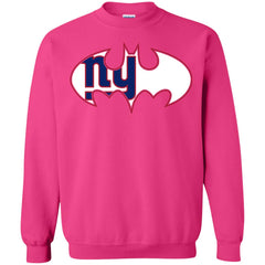 We Are The New York Giants Batman Nfl Mashup Crewneck Pullover Sweatshirt Crewneck Pullover Sweatshirt - parenttees