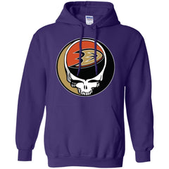 Anaheim Ducks Grateful Dead Steal Your Face Hockey Nhl Shirts Pullover Hoodie Sweatshirt Pullover Hoodie Sweatshirt - parenttees