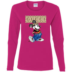 Gucci Mickey Mouse Trending T-shirt Women Long Sleeve Shirt Women Long Sleeve Shirt - parenttees