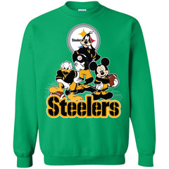 Mickey Mouse Pittsburgh Steelers American Football Nfl Sports Shirt Crewneck Pullover Sweatshirt Crewneck Pullover Sweatshirt - parenttees