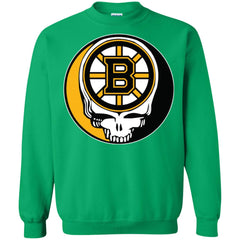 Boston Bruins Grateful Dead Steal Your Face Hockey Nhl Shirts Crewneck Pullover Sweatshirt Crewneck Pullover Sweatshirt - parenttees