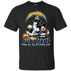 Mickey Mouse Los Angeles Chargers American Football Nfl Sports Shirt Men Cotton T-Shirt