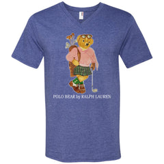 Polo Bear Ralph Lauren T-shirt Men V-Neck T-Shirt Men V-Neck T-Shirt - parenttees