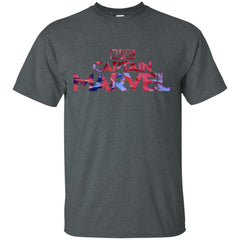 Captain Marvel Bold Tie Dye Movie Logo Men Cotton T-Shirt Men Cotton T-Shirt - parenttees