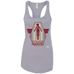 Captain Marvel Red Yellow Flight Powers Women Tank Top