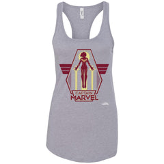 Captain Marvel Red Yellow Flight Powers Women Tank Top Women Tank Top - parenttees