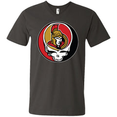 Ottawa Senators Grateful Dead Steal Your Face Hockey Nhl Shirts Men V-Neck T-Shirt Men V-Neck T-Shirt - parenttees