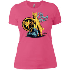 Captain Marvel Symbol Goose Fly High Women Cotton T-Shirt Women Cotton T-Shirt - parenttees