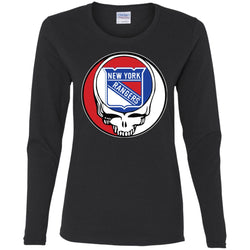 New York Rangers Grateful Dead Steal Your Face Hockey Nhl Shirts Women Long Sleeve Shirt