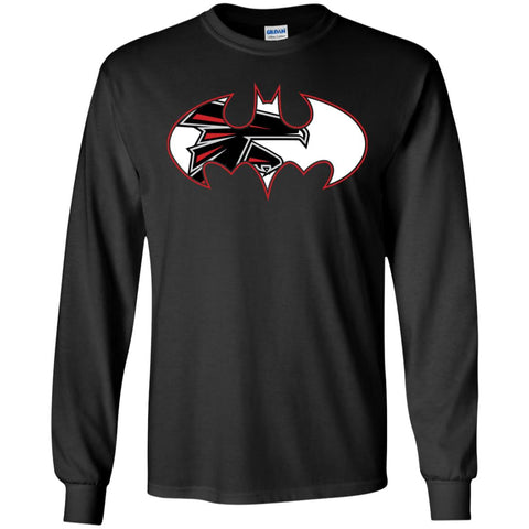 We Are The Atlanta Falcons Batman Nfl Mashup Men Long Sleeve Shirt Black / S Men Long Sleeve Shirt - parenttees