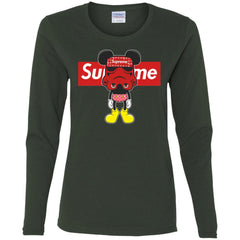 Supreme Robot Mickey Hot T-shirt Women Long Sleeve Shirt Women Long Sleeve Shirt - parenttees