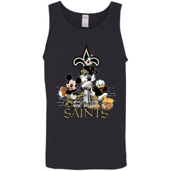 Nfl – New Orleans Saints Donald Duck Goofy Mickey Mouse Super Bowl 2019 Football Men Cotton Tank