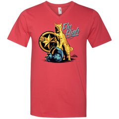 Captain Marvel Symbol Goose Fly High Men V-Neck T-Shirt Men V-Neck T-Shirt - parenttees