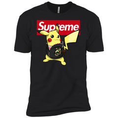 Supreme Pikachu T-shirt Men Short Sleeve T-Shirt Men Short Sleeve T-Shirt - parenttees